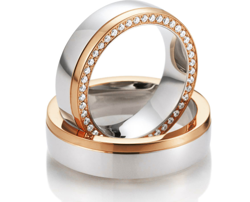 Trauring, Traumring_Galerie, Weißgold, Rotgold, 750/-, 585/-