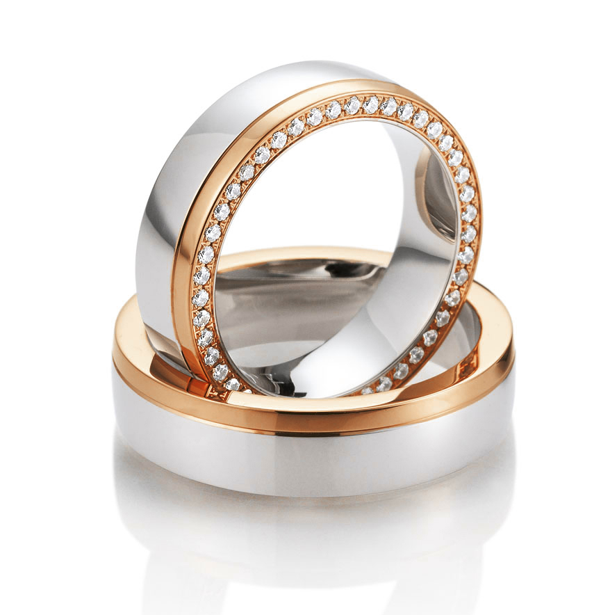 Trauring, Traumring_Galerie, Weißgold, Rotgold, 750/-, 585/-